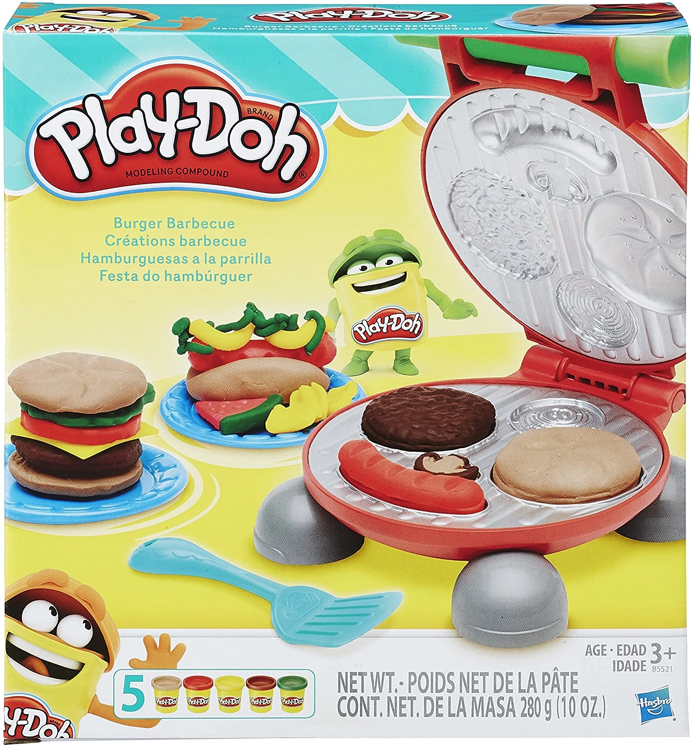 Conjunto Play Doh Festa Do Hamburguer B5521 Hasbro