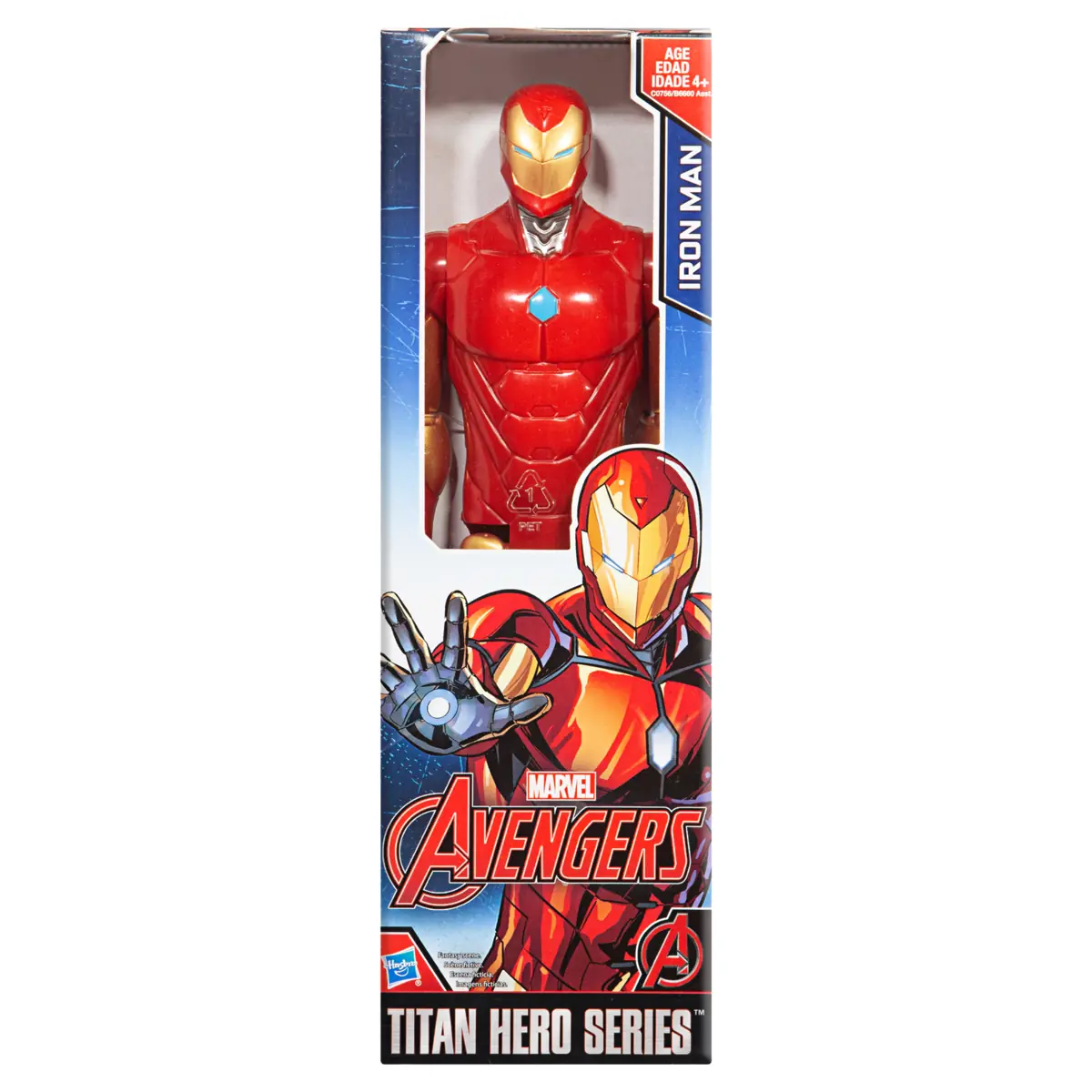 Boneco De Brinquedo Avengers Iron Man Hasbro Titan Hero Series