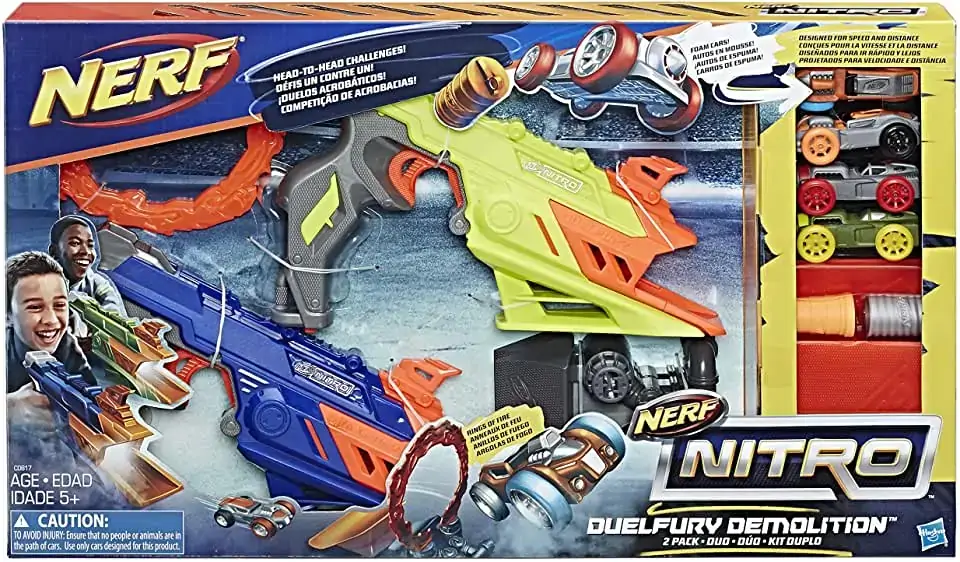 Lanca Carrinho Nerf Nitro Duelfury Demolition