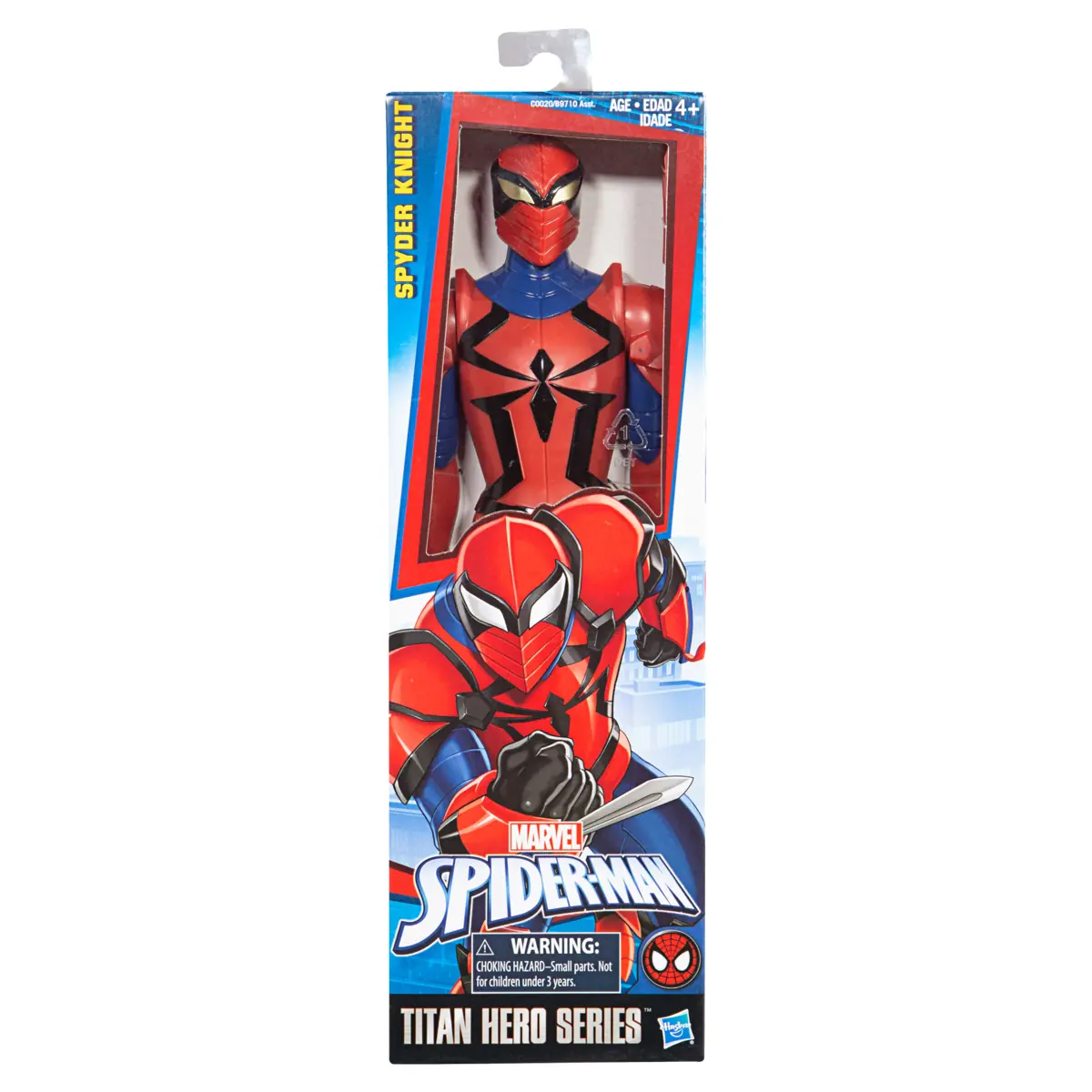 Boneco De Brinquedo Spider Man Spyder Knight Hasbro Titan Hero Series