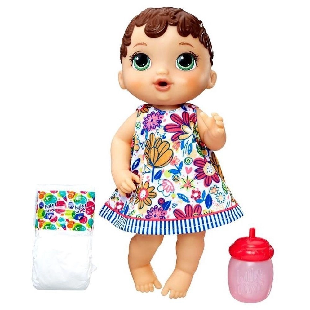 Boneca Baby Alive Hora Do Xixi Morena E0499 Hasbro
