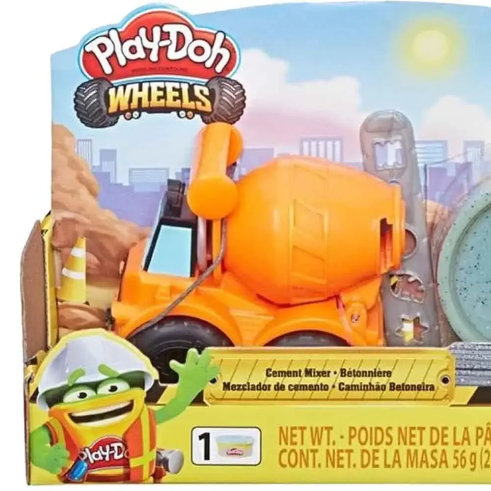Play Doh Massa Wheels Mini Veículos - Hasbro Escavadeira