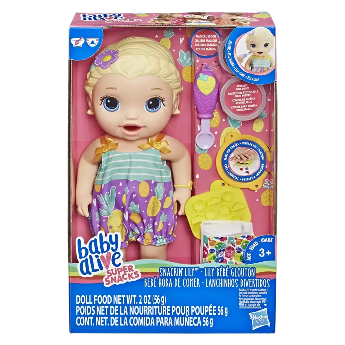 Boneca Baby Alive Lanchinhos Divertidos Loira Hasbro