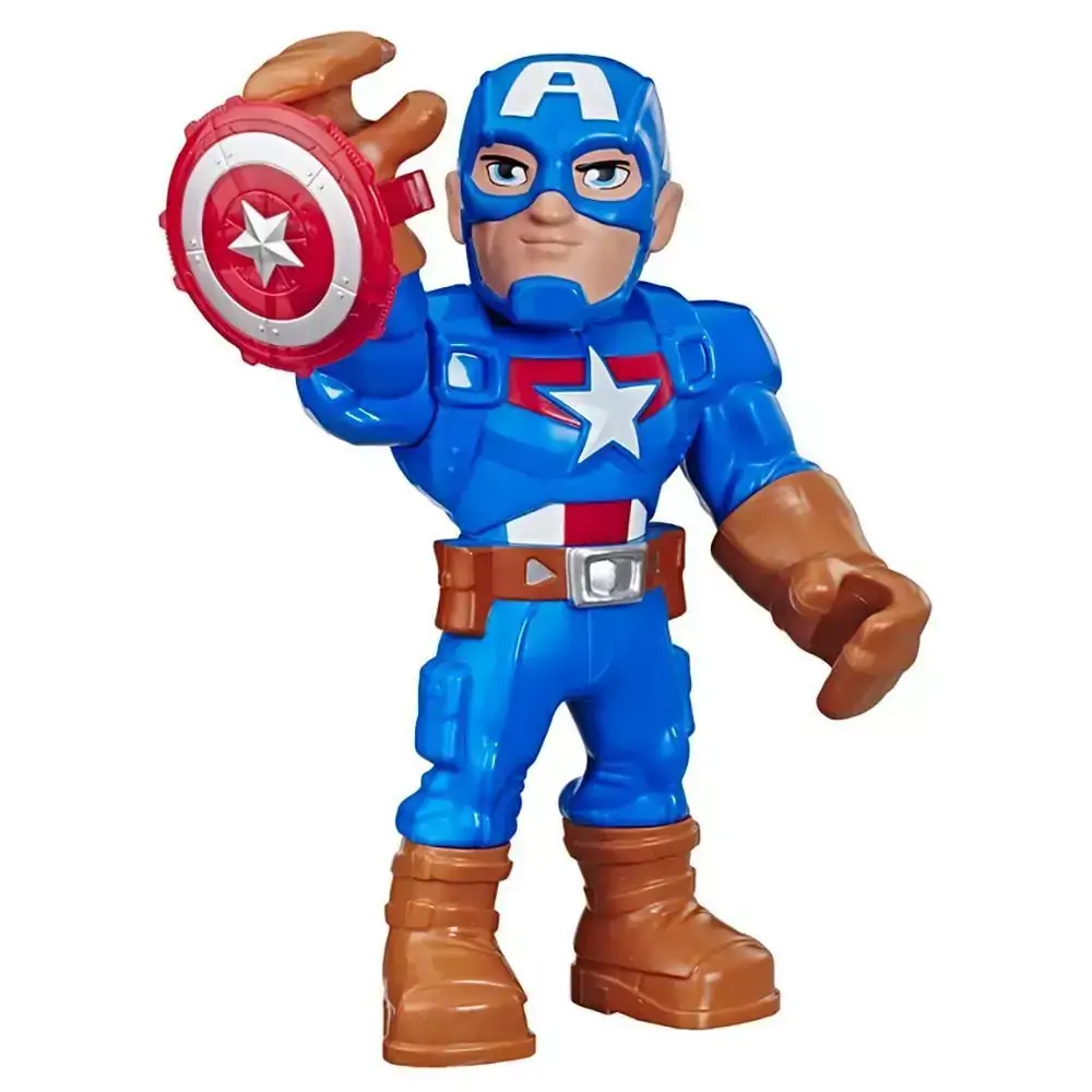Marvel Super Hero Adventures - Boneco Capitão América 25cm E7105