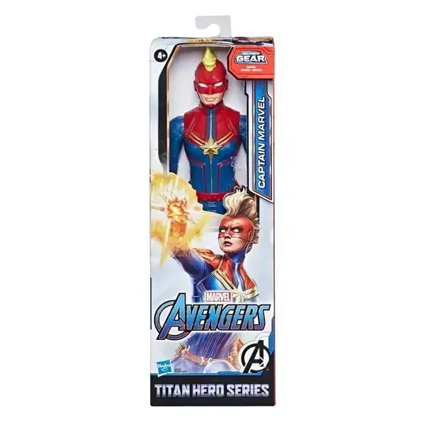 Boneca Marvel Capitã Marvel Titan Hero Blast Gear - Hasbro