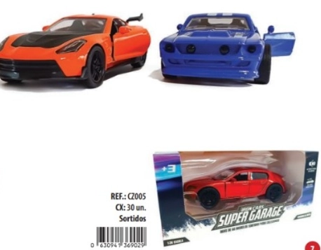 Carro 1:36 Ferro Com Fricção Sapico
