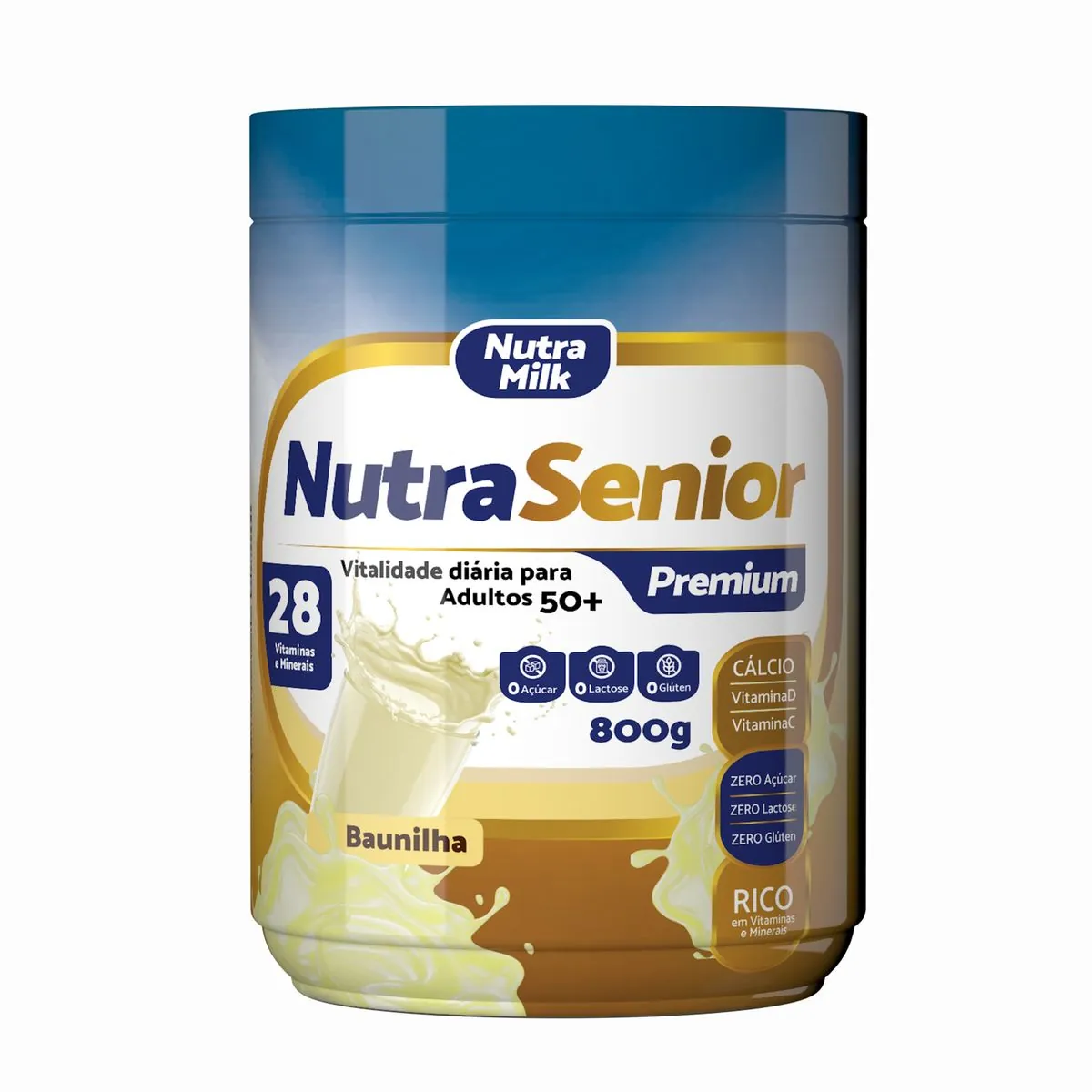Nutrasenior Premium S/ Lactose 800g Baunilha