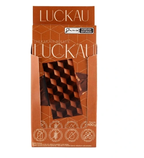 Chocolate Luckau Zero Acucar Ao Leite 75