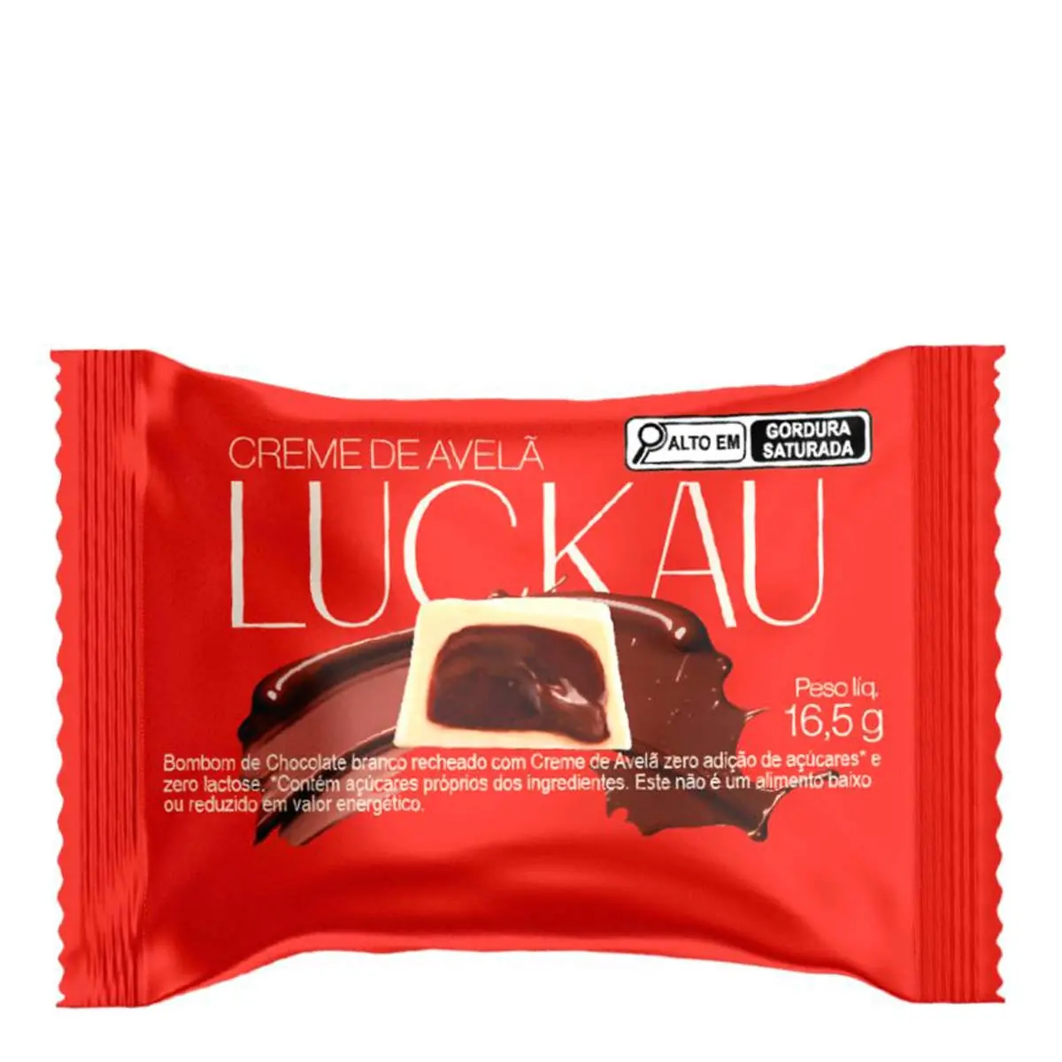 Bombom Choc Branco Creme De Avela Luckau 16,5g
