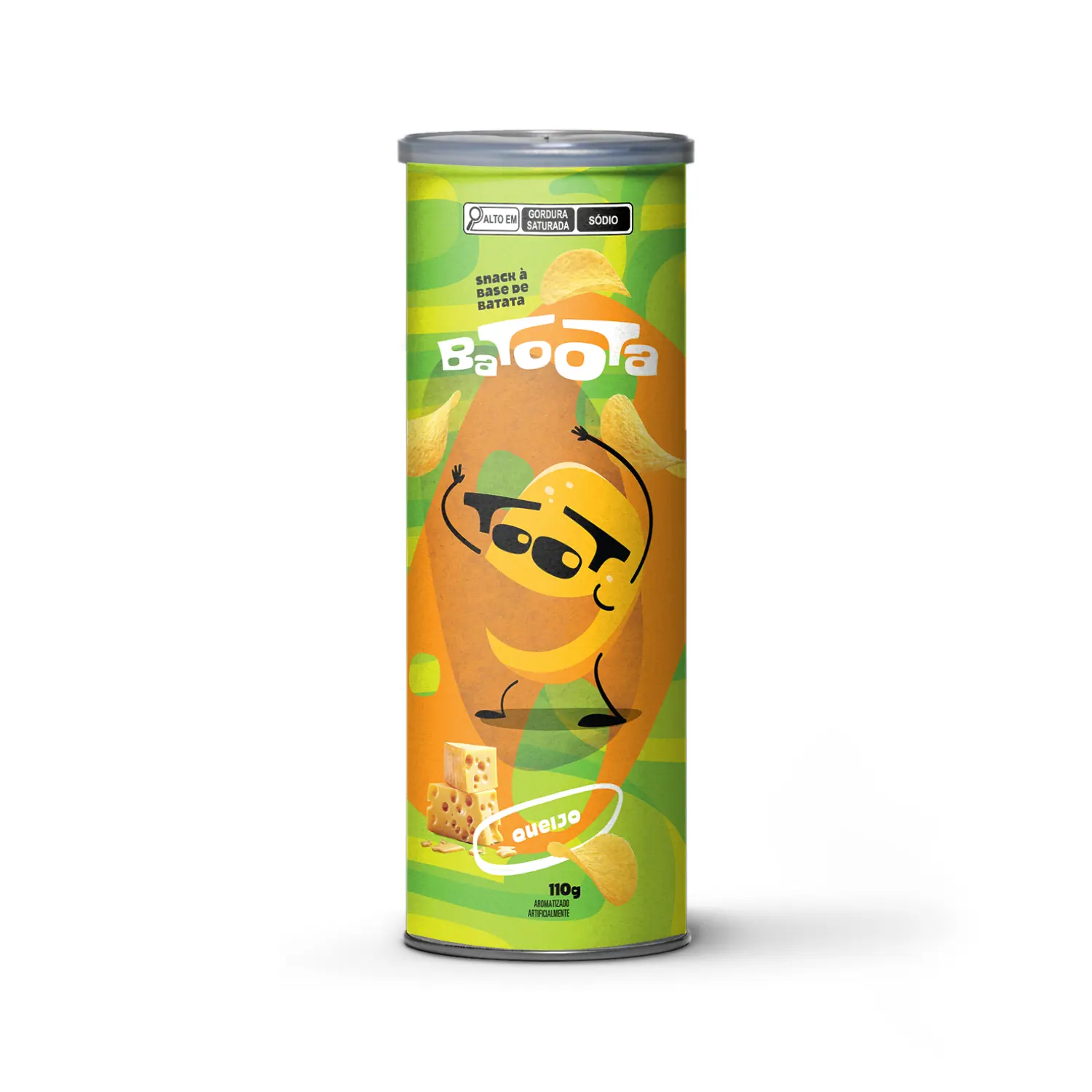 Salgadinho Batoota Snack à Base De Batata Sabor Queijo 110g