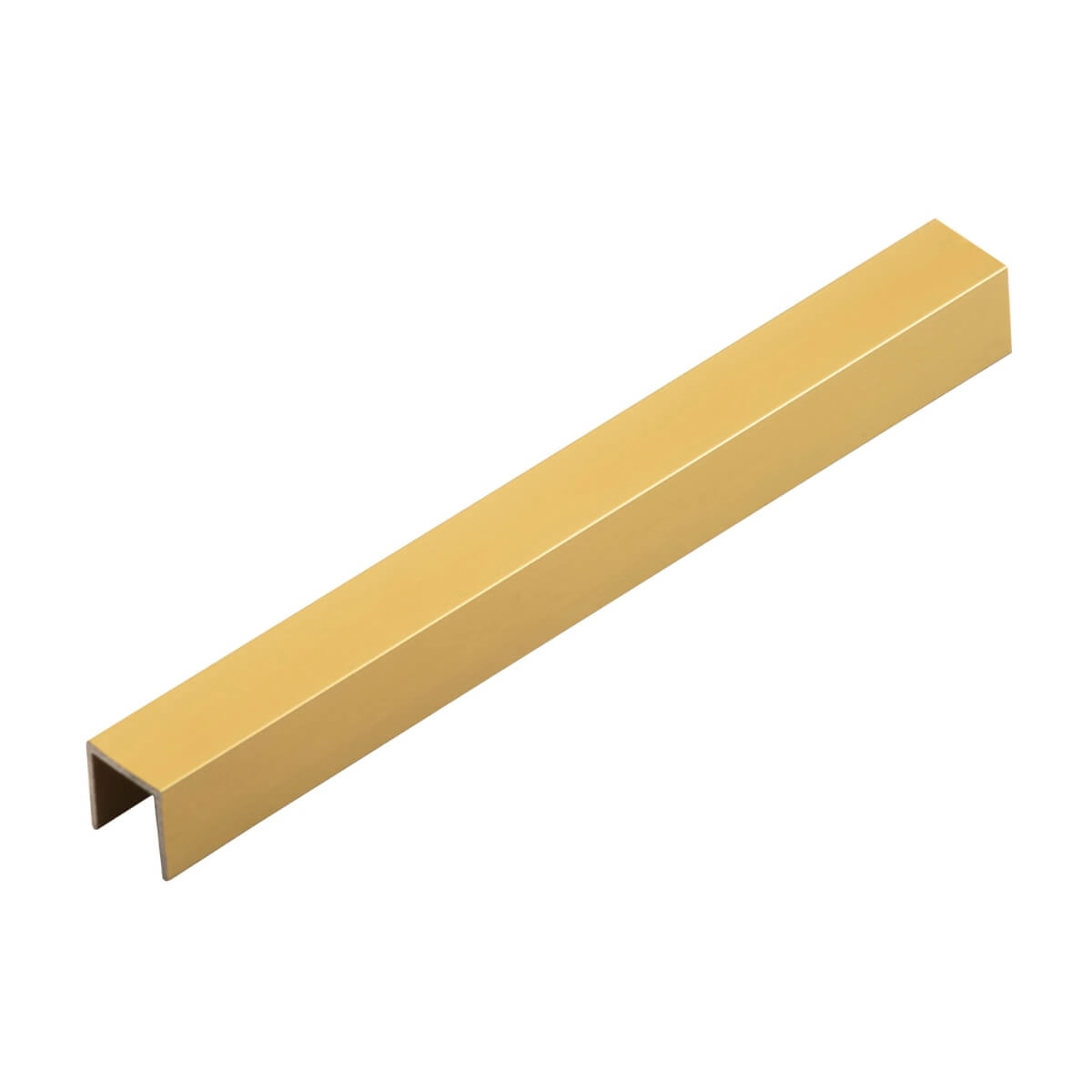 Listelo U Alumínio Luxor Golden 10mmx10mmx3m - Viscardi - Dourado Fosco - Tom 002