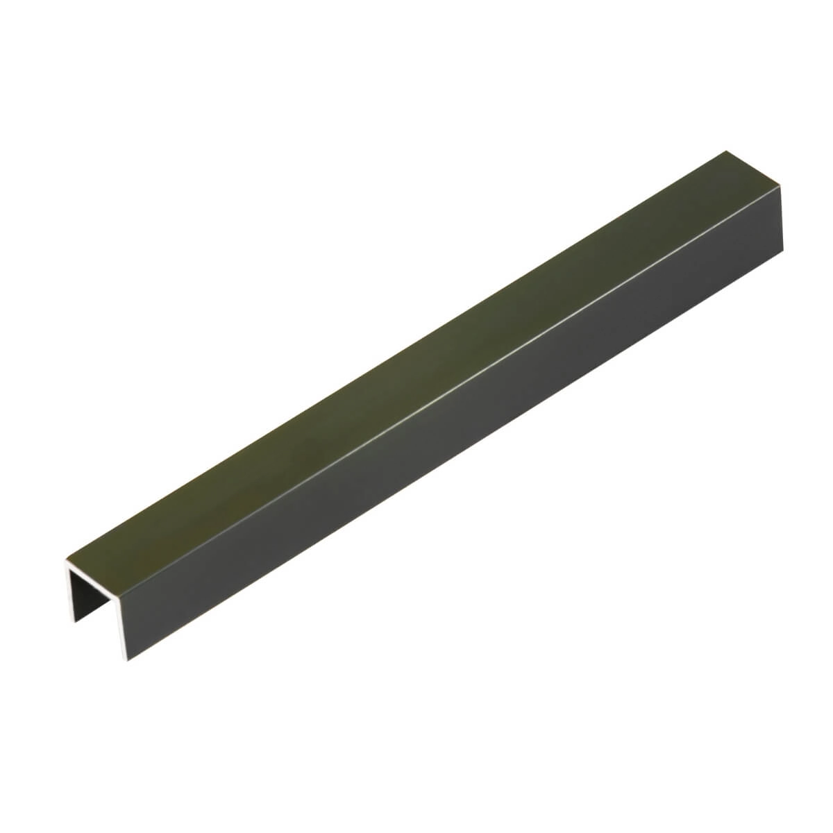 Listelo U Alumínio Luxor Premium 10mmx10mmx3m - Viscardi - Verde Acetinado