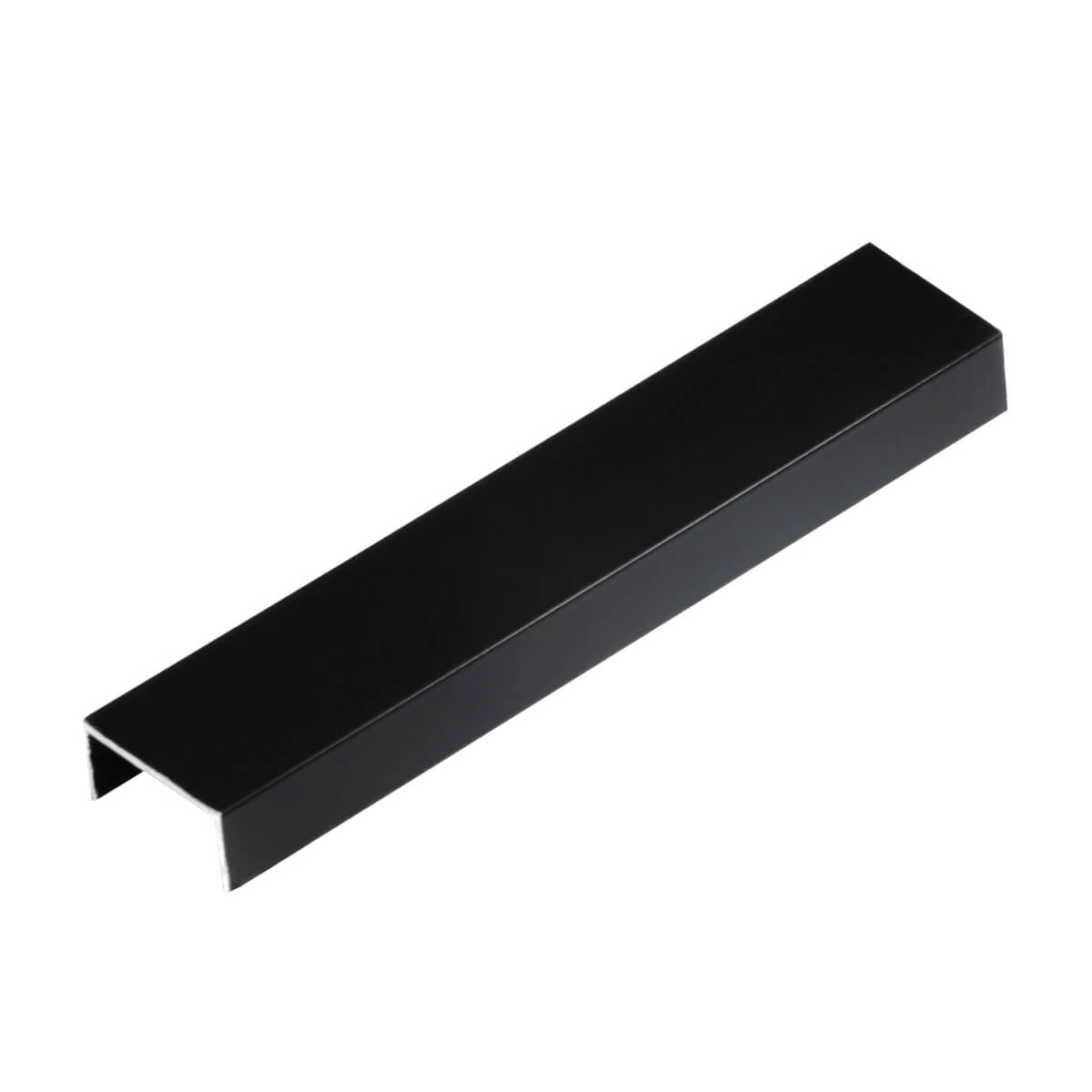Listelo U Alumínio Luxor Premium 20mmx10mmx3m - Viscardi - Preto Fosco