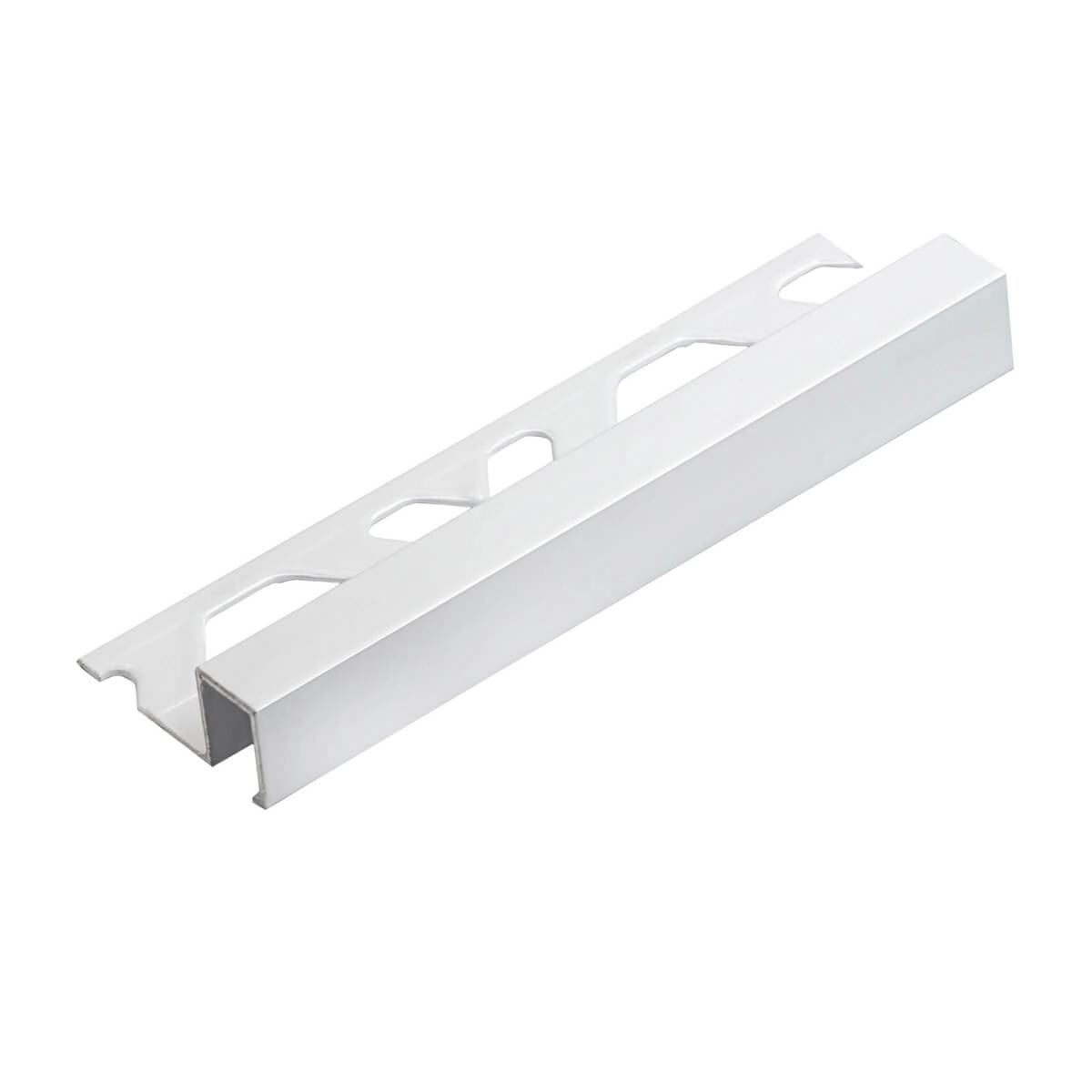 Listelo U Alumínio Firenze 10mmx12mmx3m - Viscardi - Branco Brilho