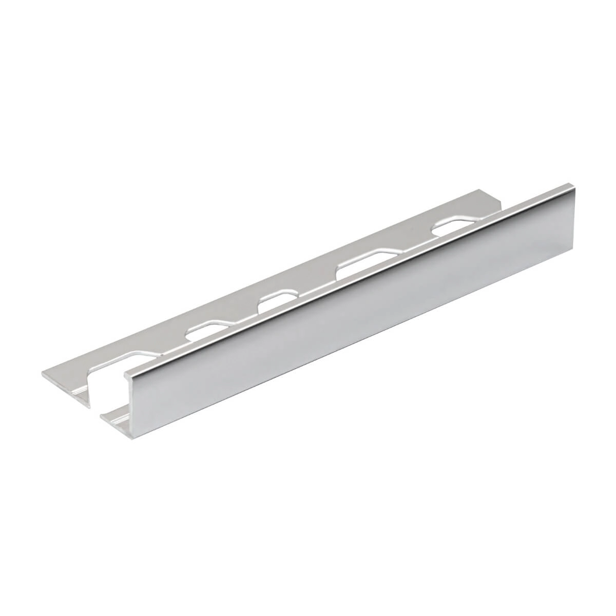 Listelo Slim Alumínio Ravena 3mmx12mmx3m - Viscardi - Cromado Brilho