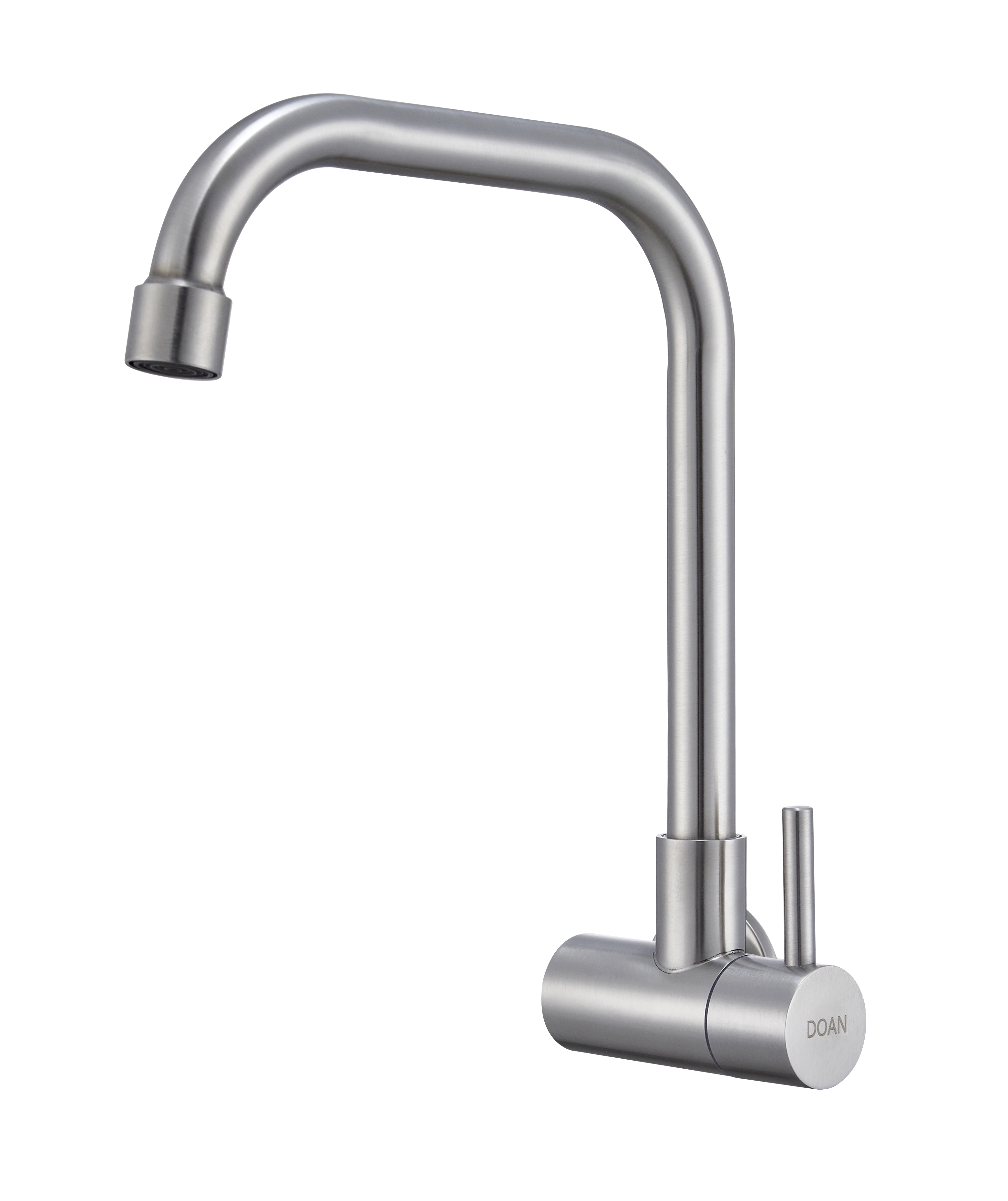 Torneira Inox Cozinha Giratória Parede Longa Nox16d Doan