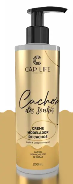Creme Modelador Cachos Dos Sonhos 200ml 28 Cap Life