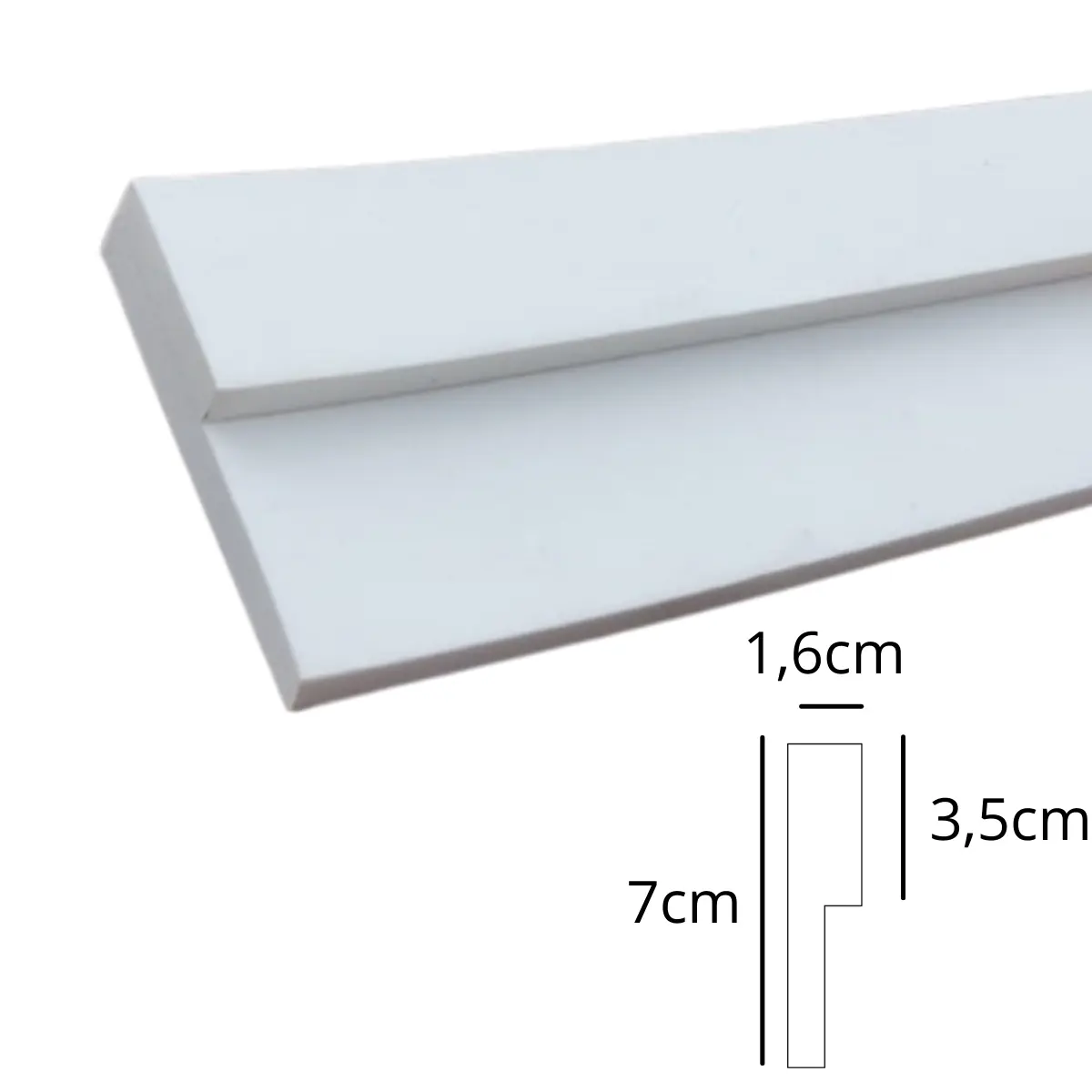 Roda Teto Eva Flexível Autocolante 12 Metros 7 X 1,6cm Rt73