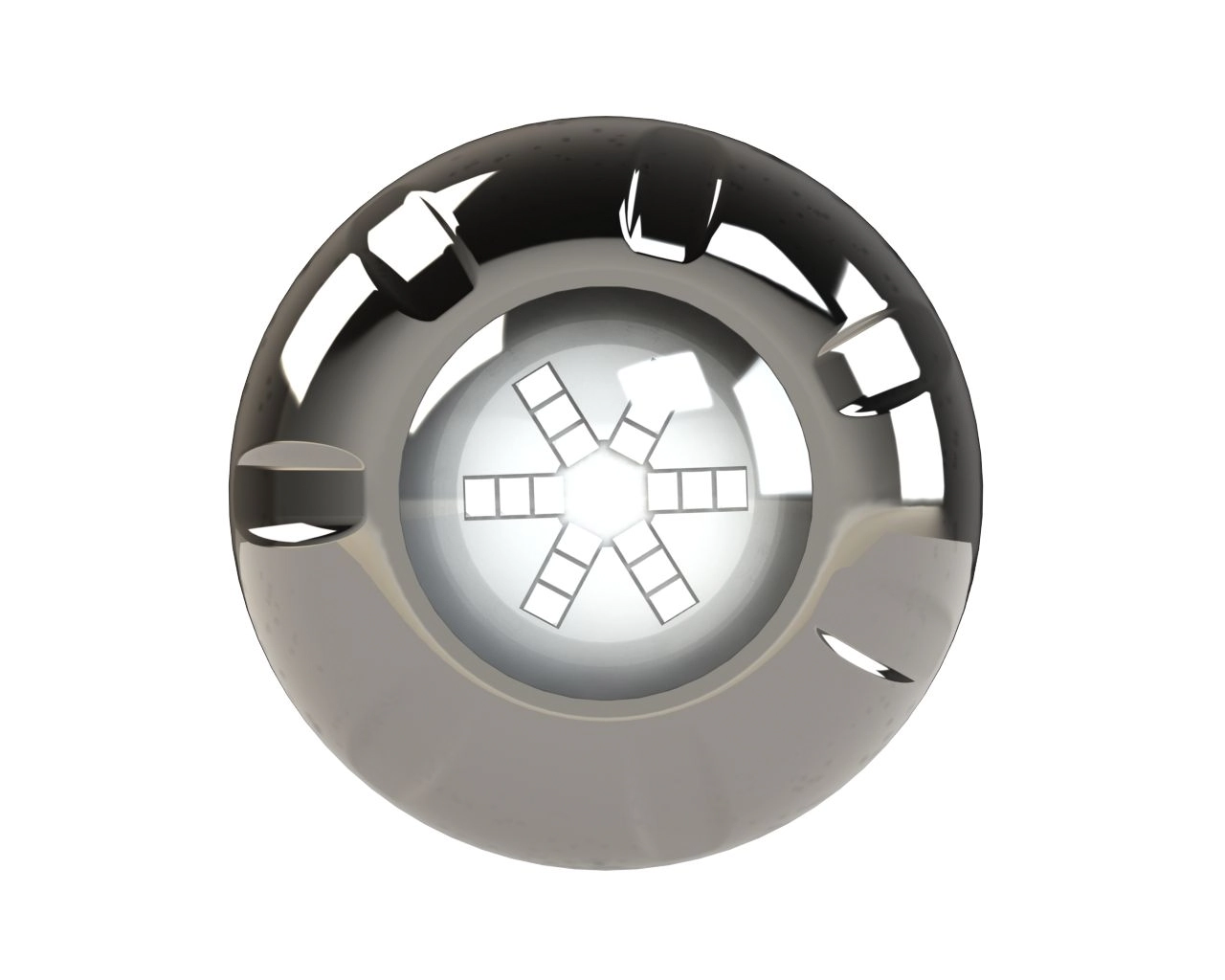 Refletor Luxpool Rgb 9w Inox