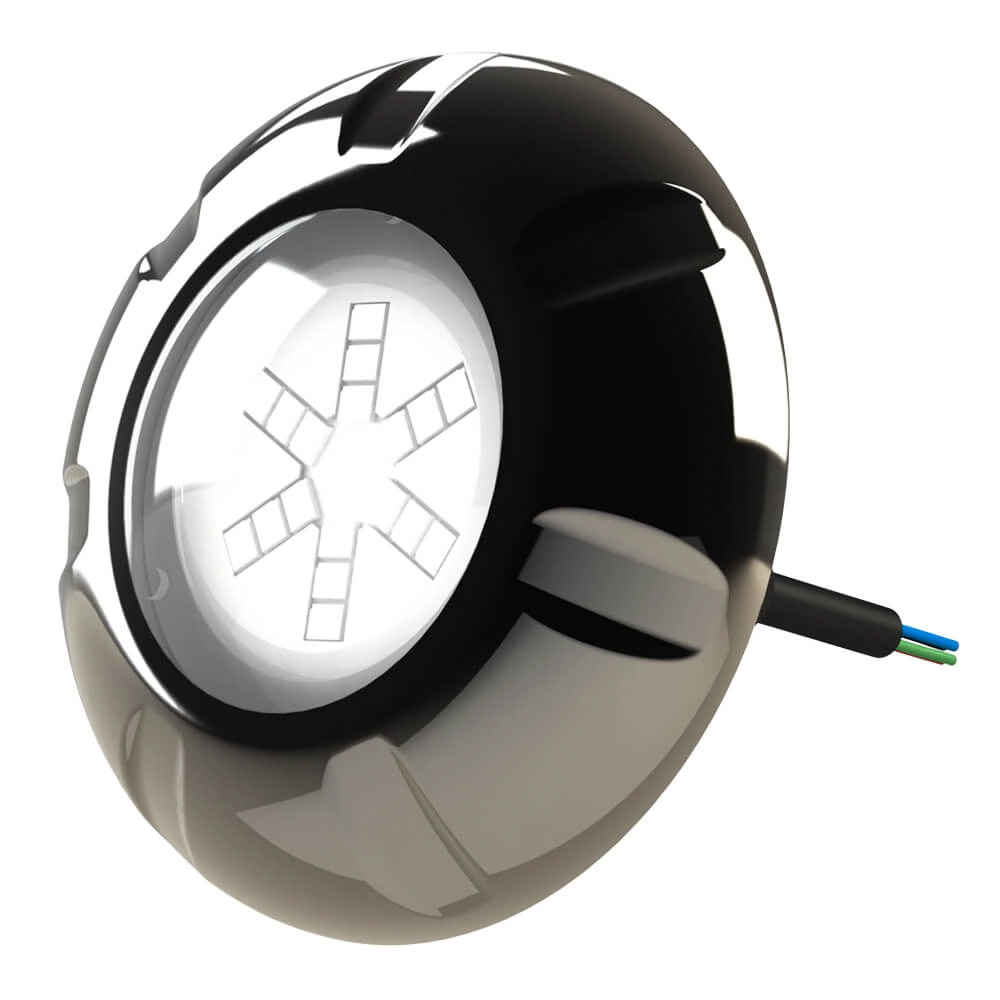 Iluminação Refletor Led Piscina Rgb 9w Inox - Luxpool - Cabo 10 Metros