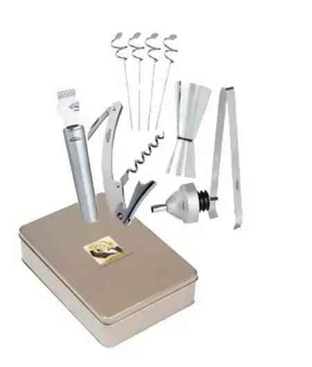 Conjunto Para Coquetel Bar Trudeau Set 9 Pecas