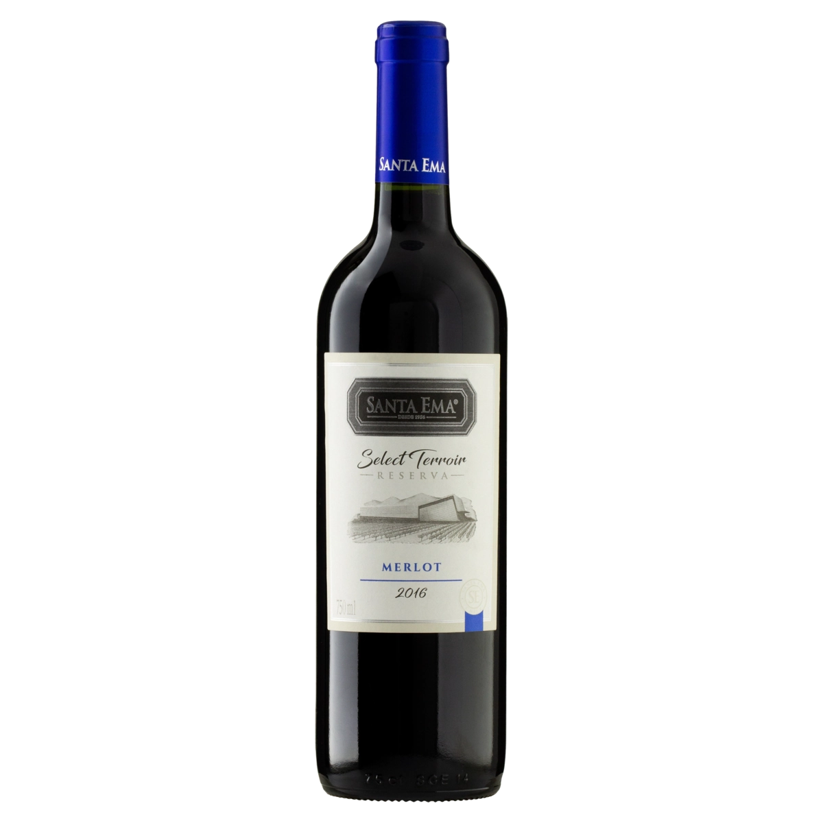 Vinho Chileno Tinto Reserva Select Terroir Santa Ema Merlot Isla De Maipo Garrafa 750ml