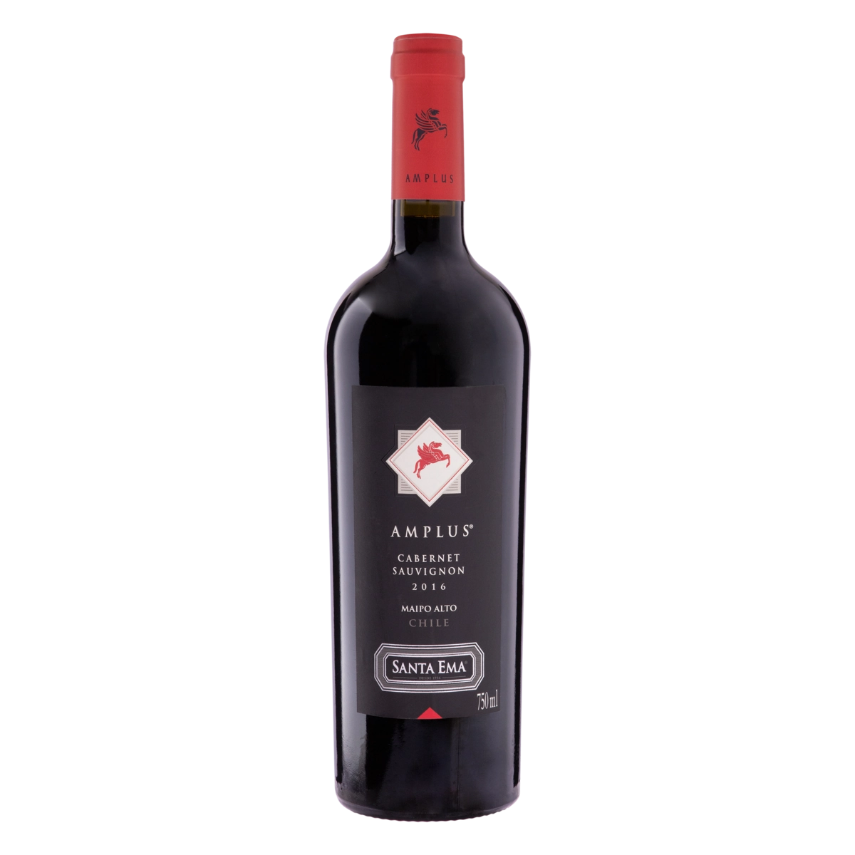 Vinho Chileno Tinto Seco Santa Ema Amplus Cabernet Sauvignon Maipo Alto Garrafa 750ml