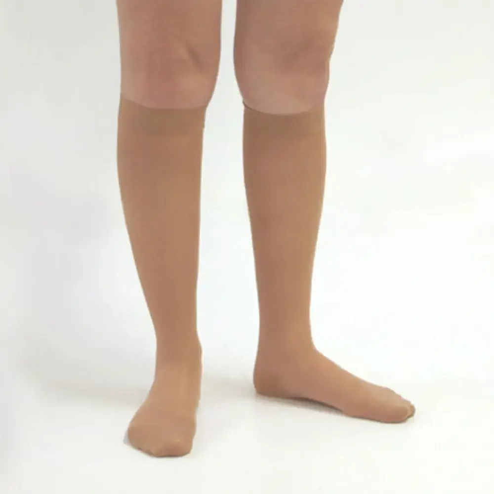 Meia Medi 15-20MMHG 3/4 Sheer Soft Natural Ponteira Fechada 4