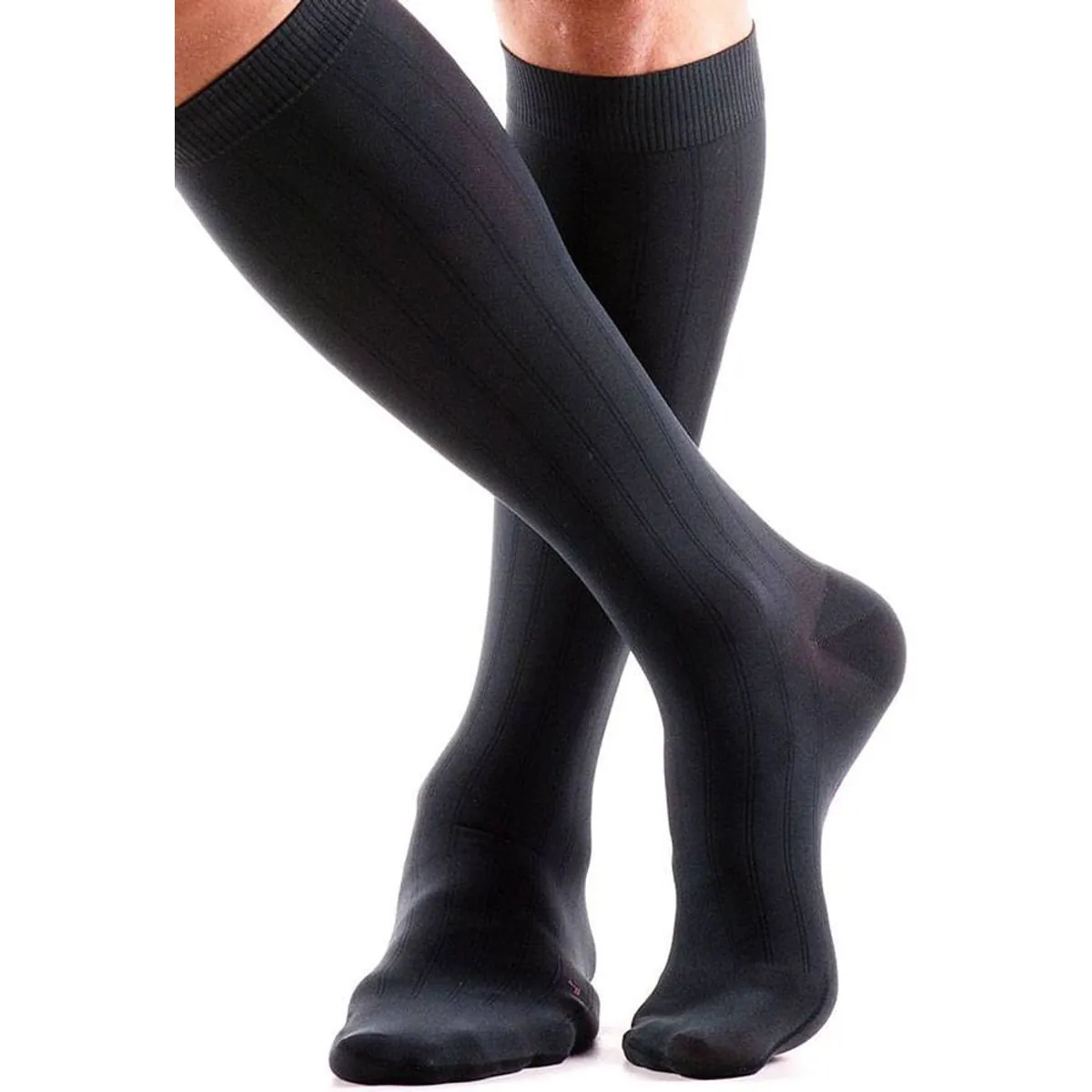 Meia Medi 15-20 MMHG Medivem For Men Com Ponteira - Cor: Preta          Tam: 4