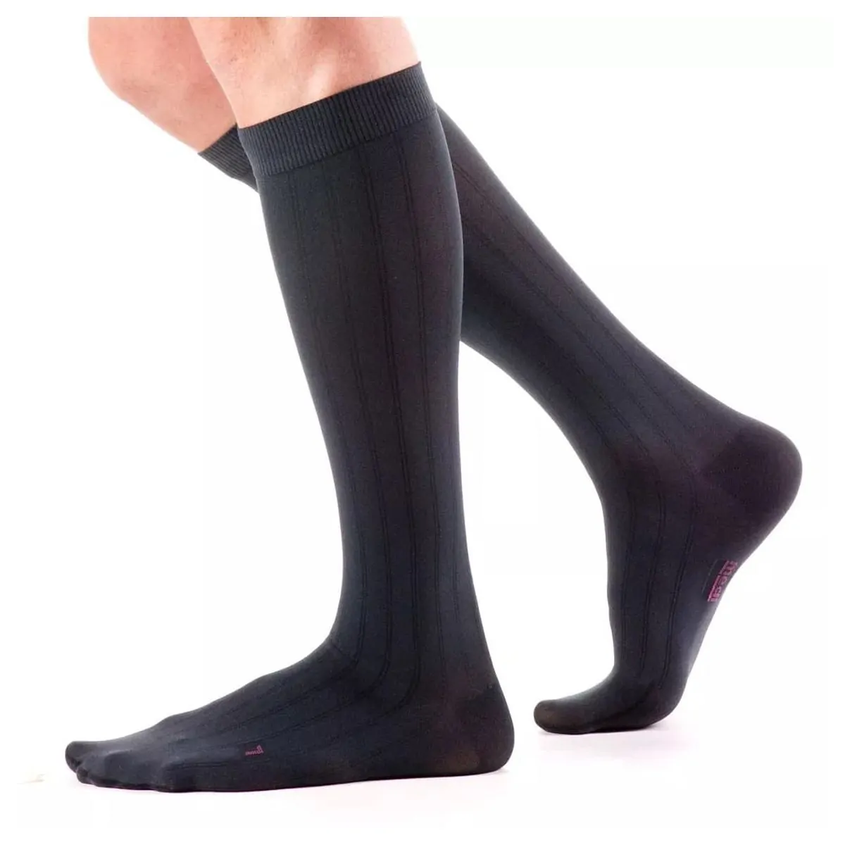 Meia Medi 20-30 MMHG Medivem For Men Com Ponteira - Cor: Preta          Tam: 4
