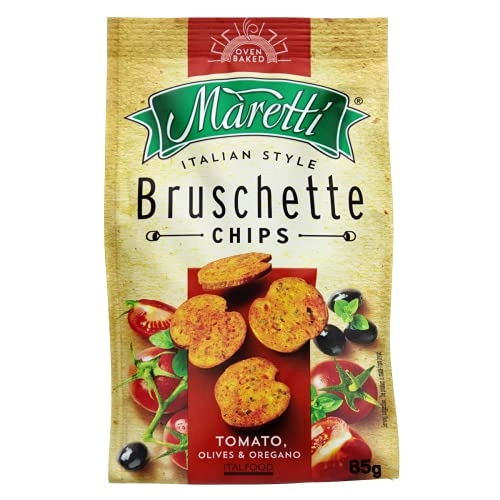 Snack De Trigo Tomate, Azeitona E Orégano Maretti Bruschette Pacote 85g