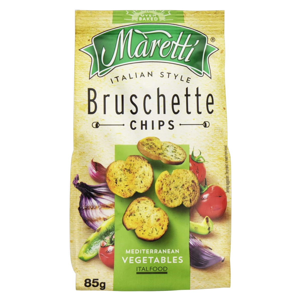 Snack De Trigo Páprica E Tomate Maretti Bruschette Pacote 85g