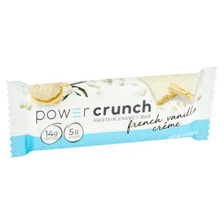 Research Group Power Crunch Bars Glutamine Enriched Bar French Vanilla Creme From