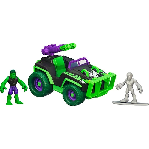 Veículo Deluxe Com Boneco Hulk Marvel Super Hero Hasbro