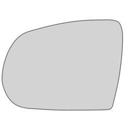 Lente Espelho do Retrovisor FIAT TORO Lado Esquerdo com Base - METAGAL RTXM27