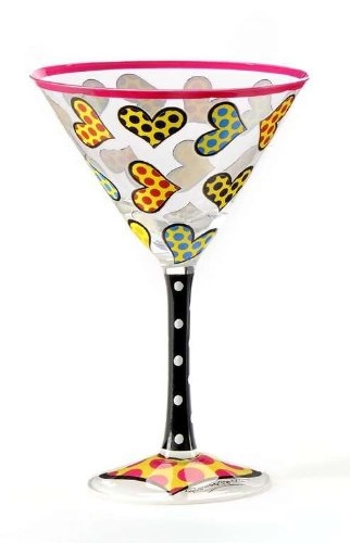Taca Martini Romero Britto Heart