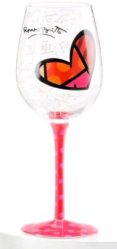 Taca Vinho Romero Britto Pink
