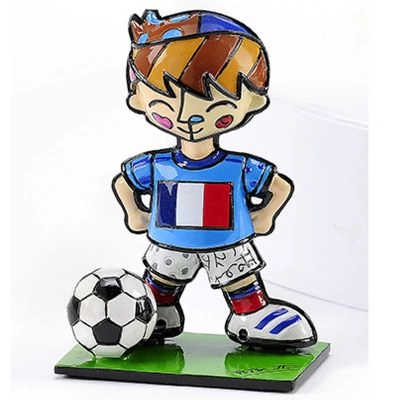 Mini Escultura Romero Britto Copa Mundo Franca