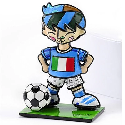 Mini Escultura Romero Britto Copa Mundo Italia