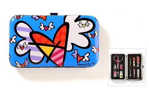Kit Manicure Romero Britto Flying Heart