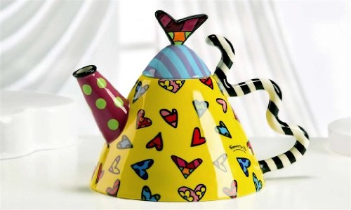 Chaleira Romero Britto Hearts