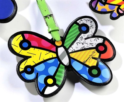 Tag P/bagagem Romero Britto Butterfly Verde