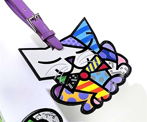 Tag P/bagagem Romero Britto Cat Roxo