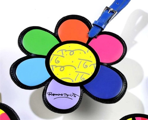 Tag P/bagagem Romero Britto Flower Azul
