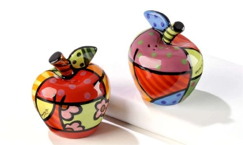 Saleiro/paliteiro Romero Britto Apple