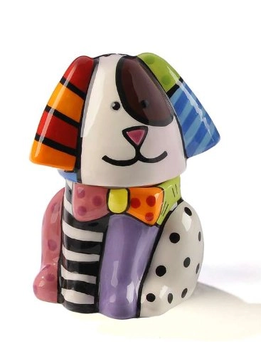 Saleiro/paliteiro Romero Britto Dog