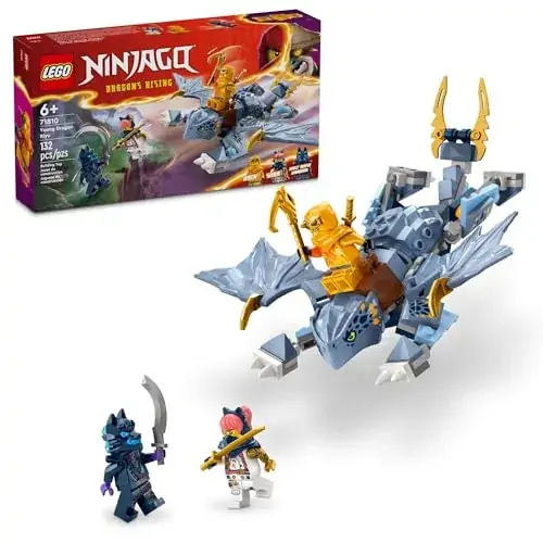 Lego Ninjago Young Dragon Riyu Playset With 3 Ninja Minifigures For Independent Play, Buildable Ninj
