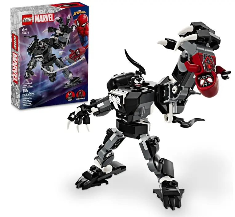 Conjunto De Blocos De Montar Lego Super Heroes Marvel Spider Man Armadura Mech De Venom Vs. Miles Mo