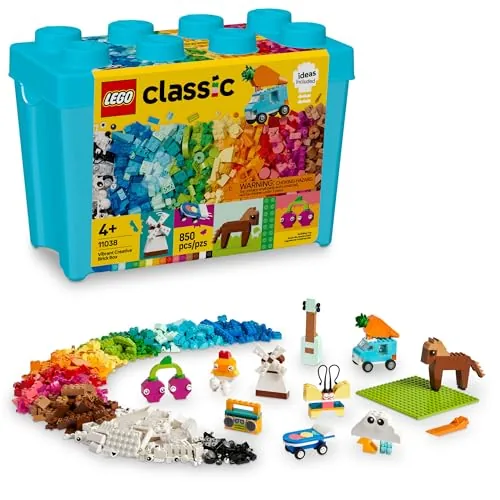 Lego Classic Vibrant Creative Brick Box Arts Crafts Toy For Kids, Creative Building Set With Unicorn