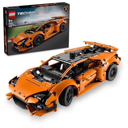 Lego Technic Lamborghini Huracán Tecnica Orange Advanced Building Toy, Lamborghini Car Toy For Kids